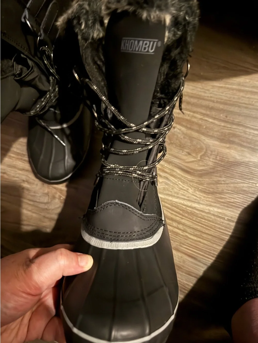 NWT Khombu North Star Winter Snow Boots Black Women’s Size 10